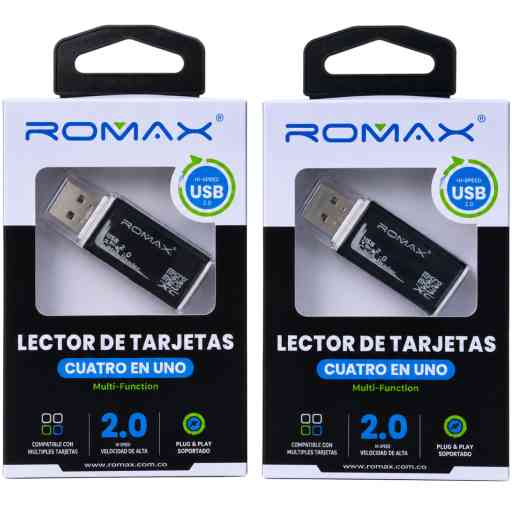 ROMAX TPL0018 LECTORA MEMORIA USB 4 EN 1