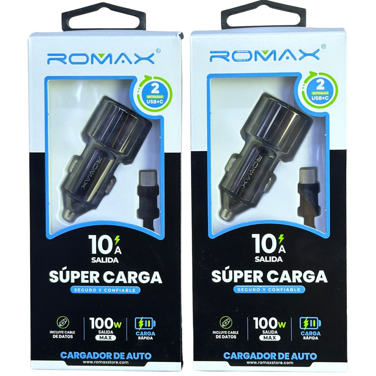 ROMAX TCC0539 CARGADOR PARA AUTO 100W