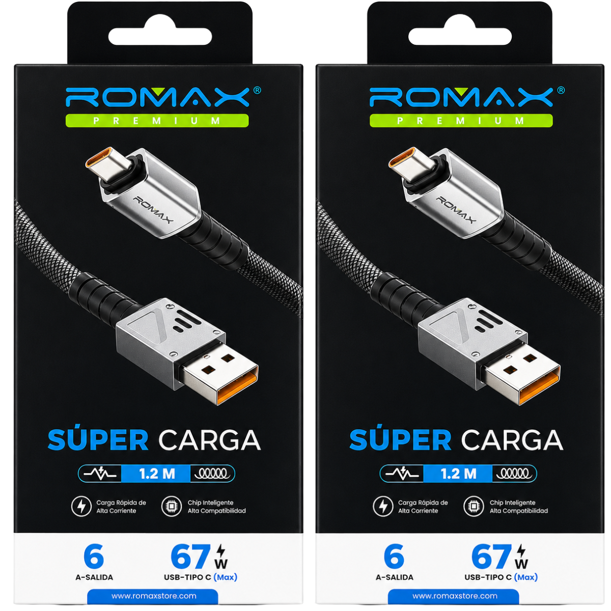 ROMAX TCD0665 67W CABLE TIPO C