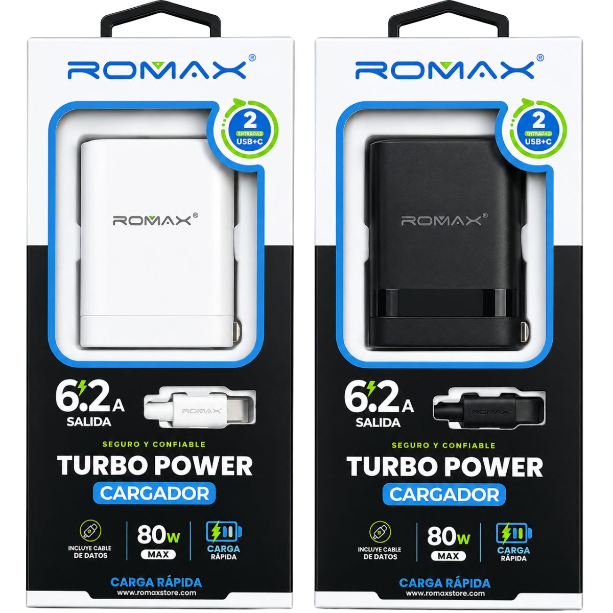 ROMAX TCC0595 CARGADOR 80W TIPO C