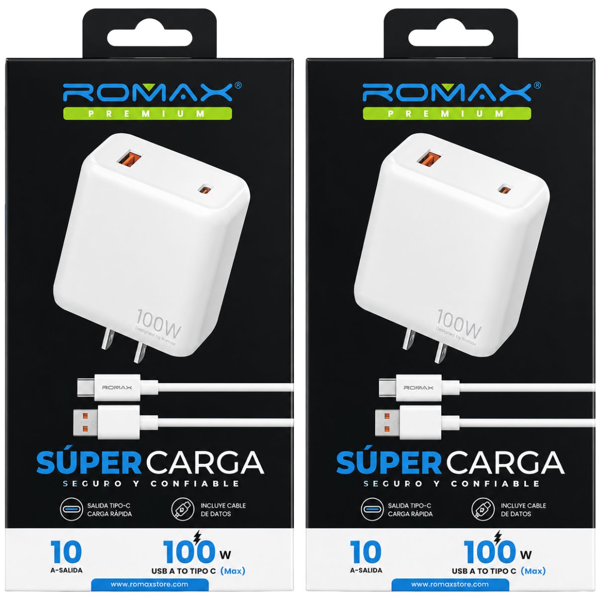 ROMAX TCC0608 CARGADOR 100W