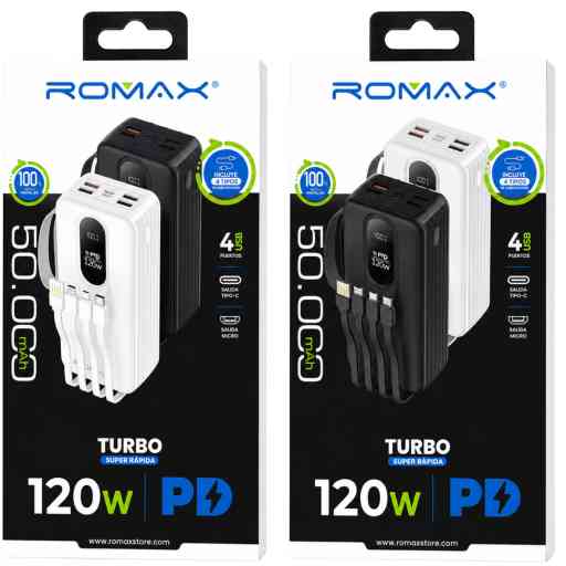 ROMAX TCP0203 PORTATIL 50000MAH