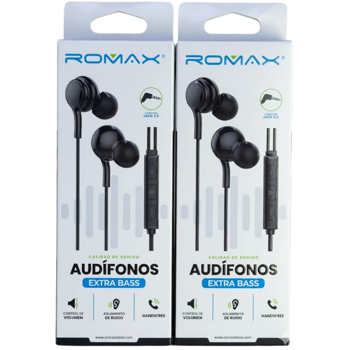 ROMAX TCA0382 AUDIFONO JACK 3.5MM