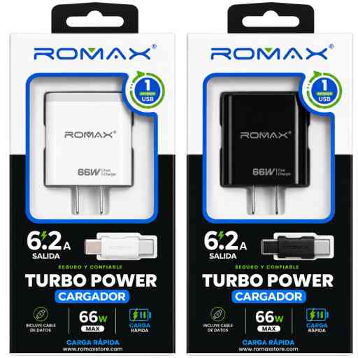 ROMAX TCC0668 66W CARGADOR TIPO C