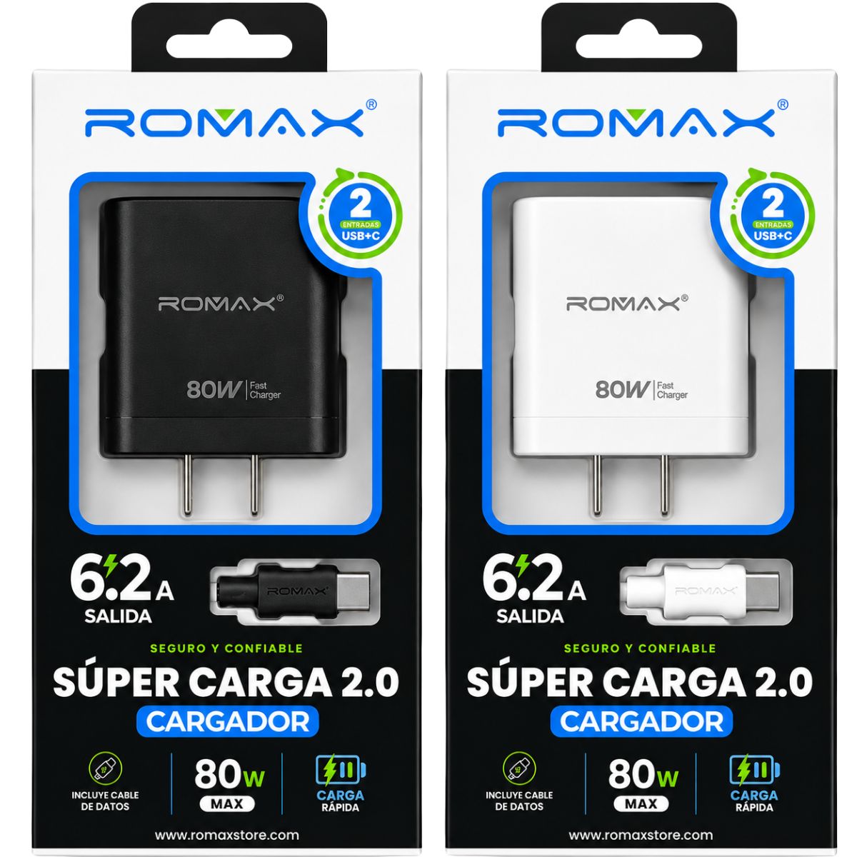 ROMAX TCC0671 80W CARGADOR TIPO C