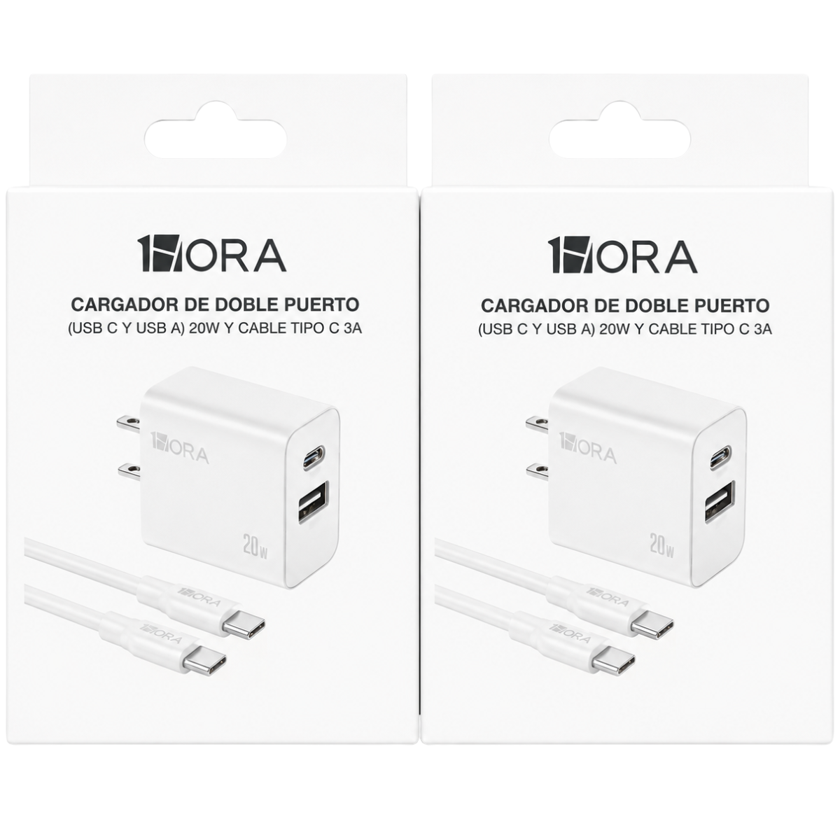 1HORA GAR162 CARGADOR CABLE C-C