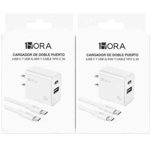 1HORA GAR162 CARGADOR CABLE C-C