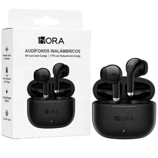 1HORA AUT203 AUDIFONO BLUETOOTH (NEGRO)