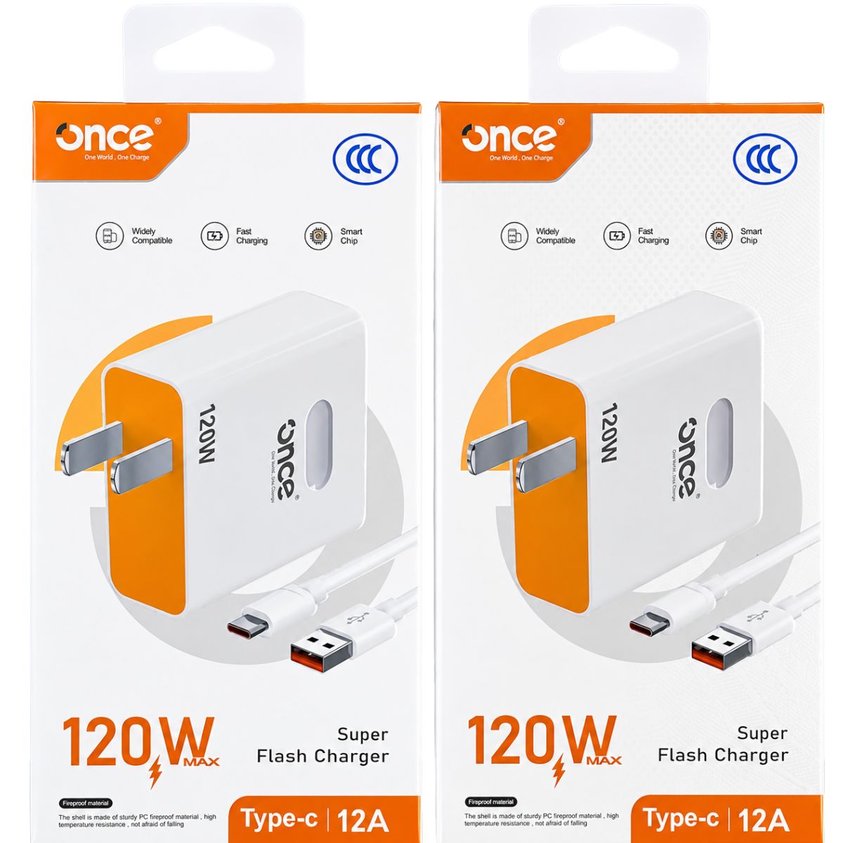 ONCE OC-890 CARGADOR 120W TIPOC