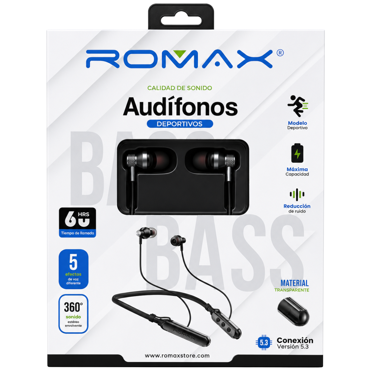 ROMAX TCA0322 AUDIFONO BLUETOOTH DEPORTIVO