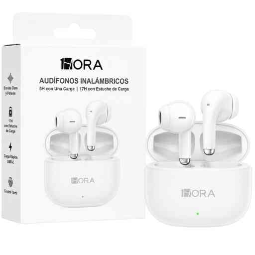 1HORA AUT203 AUDIFONO BLUETOOTH (BLANCO)