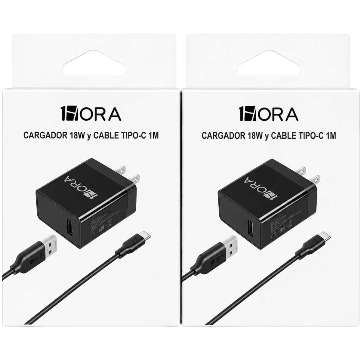 1HORA GAR092 18W CARGADOR CABLE TIPO C