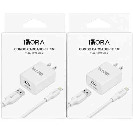 1HORA GAR143 CARGADOR  CABLE USB -LIGHTNING