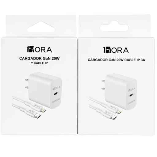 1HORA GAR154 20W CARGADOR CABLE C-LIGHTNING