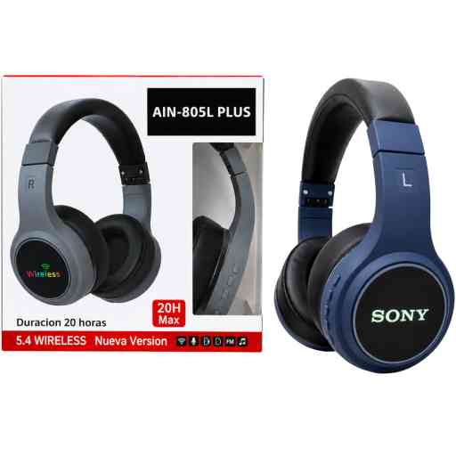 AUDIFONO BLUETOOTH 805L (AZUL)