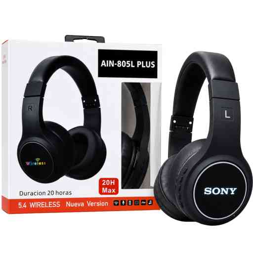 AUDIFONO BLUETOOTH 805L (NEGRO)
