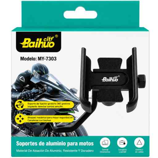 BAIHUO MY-7303 SOPORTE PARA MOTO (NEGRO)