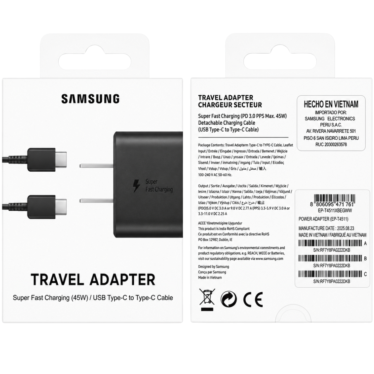 DADO 45W + CABLE PD