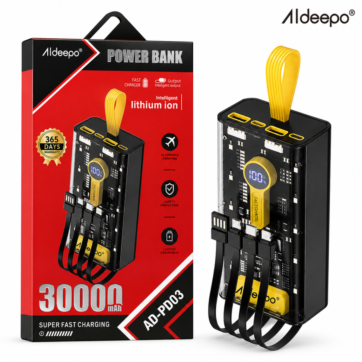 ALDEEPO AD-PD03 PORTATIL 30000MAH