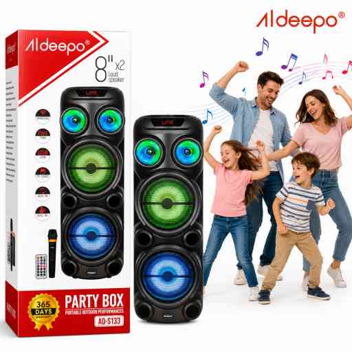 ALDEEPO AD-S133 PARLANTE 8" X2