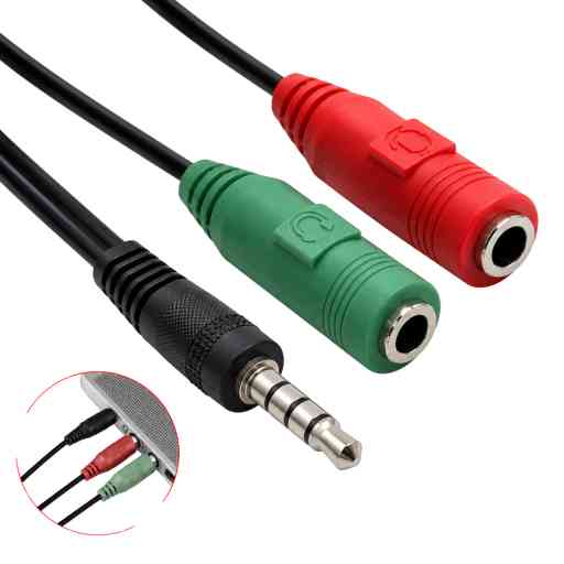 ADAPTADOR DE AUDIO DE 2 A 1