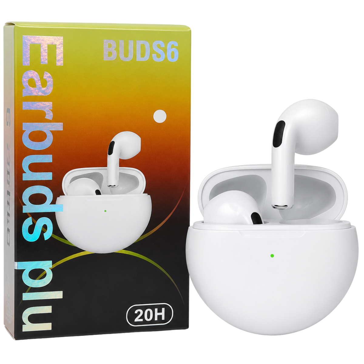 BUDS6 AUDIFONO BLUETOOTH (BLANCO)