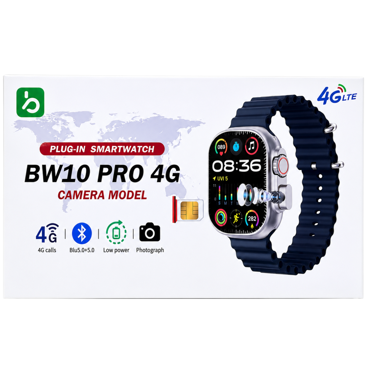 BW10 PRO 4G SMART WATCH (NEGRO)