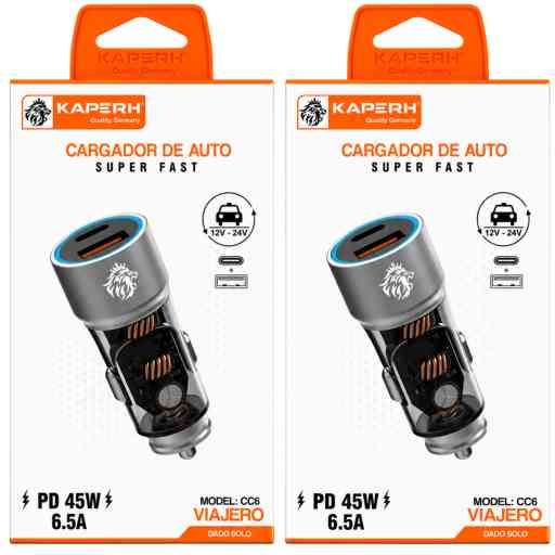 KAPERH CC6 CARGADOR 6.5A 45W