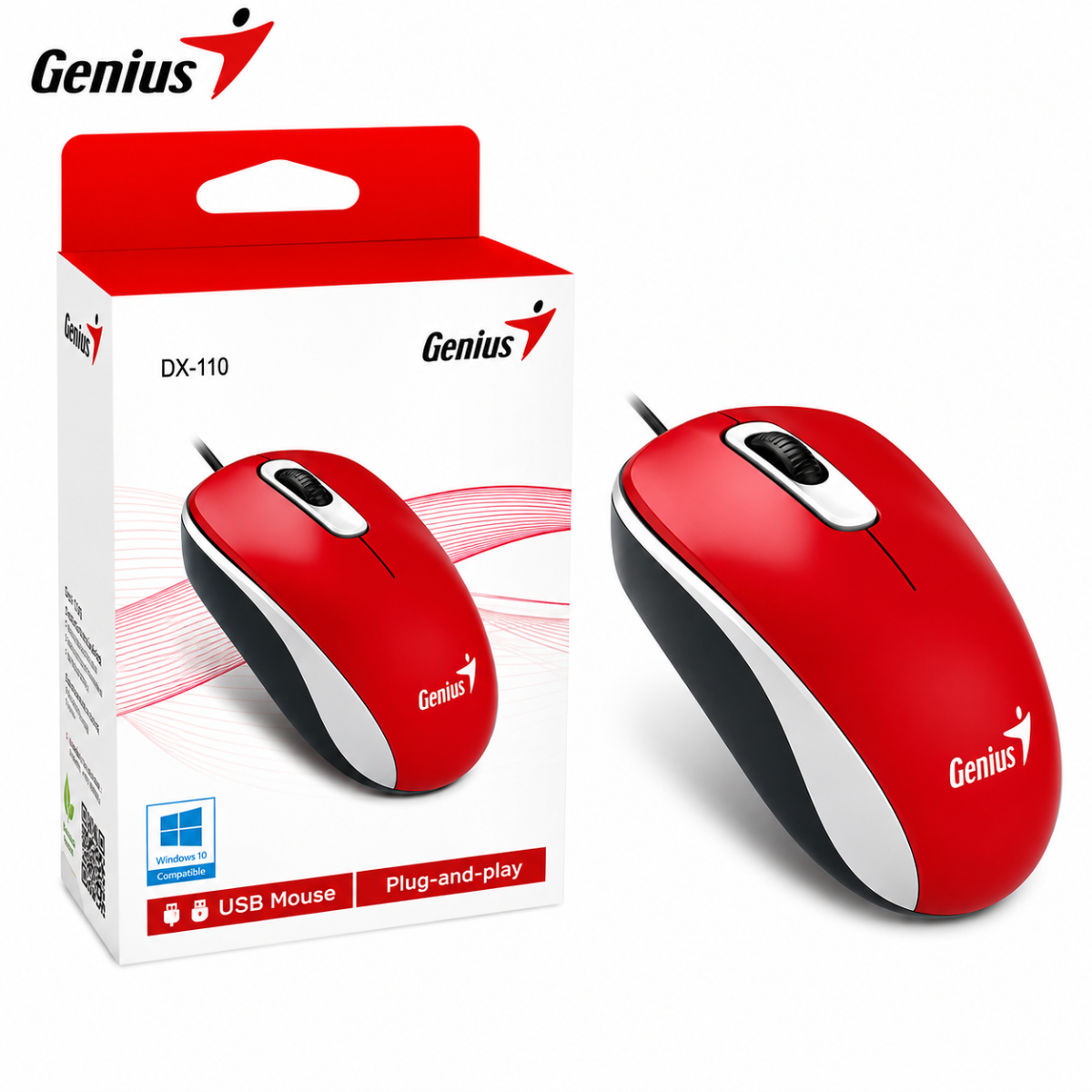 GENIUS DX-110 MOUSE (ROJO)