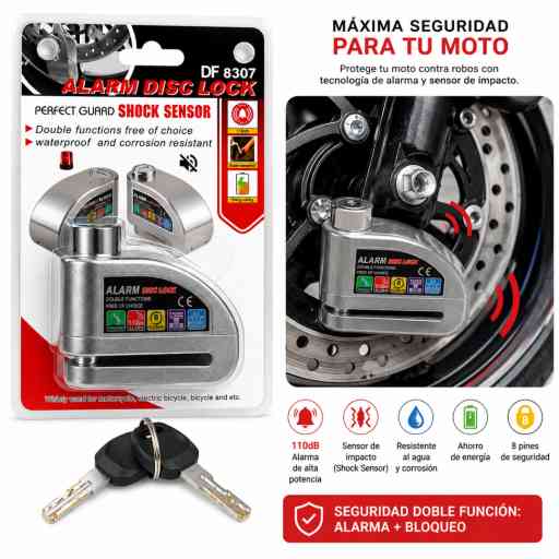 DF 8307 CANDADO BLOQUEO DE DISCO CON ALARMA