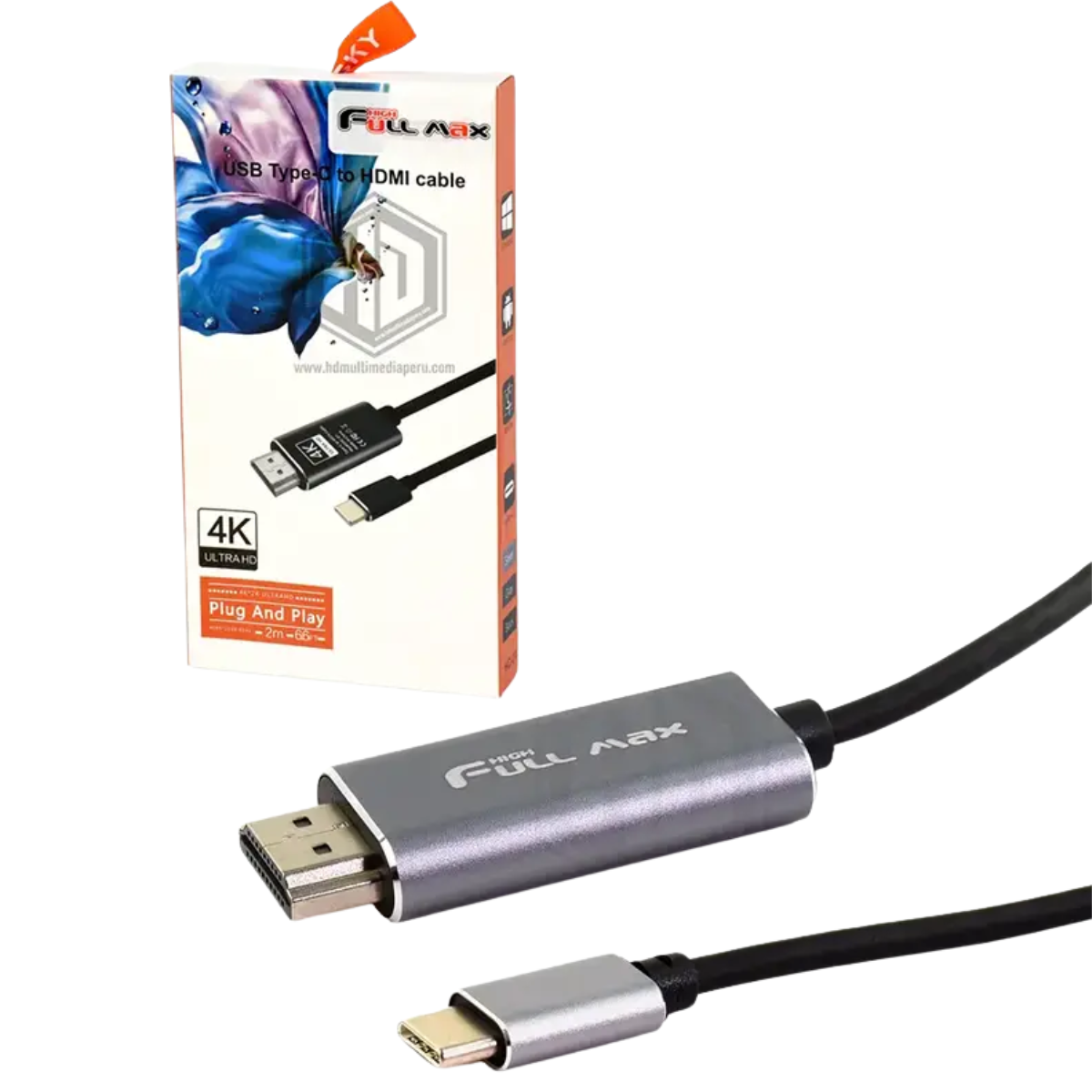 CABLE 4K TIPO C HDMI 2M