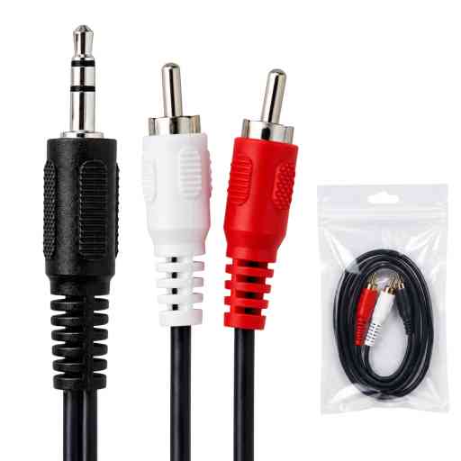 CABLE DE AUDIO RCA A JACK 3.5MM