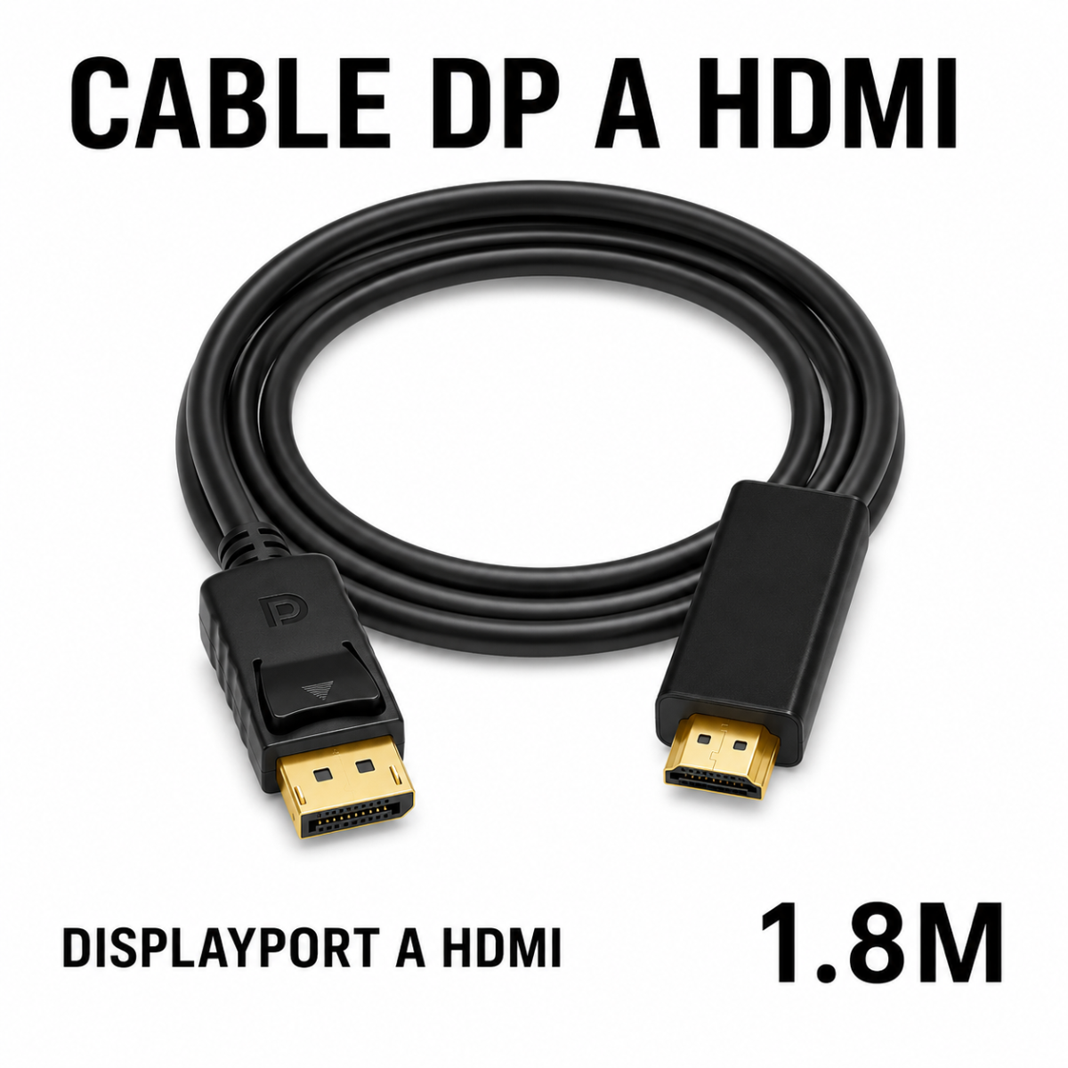 CABLE DP A HDMI 1.M