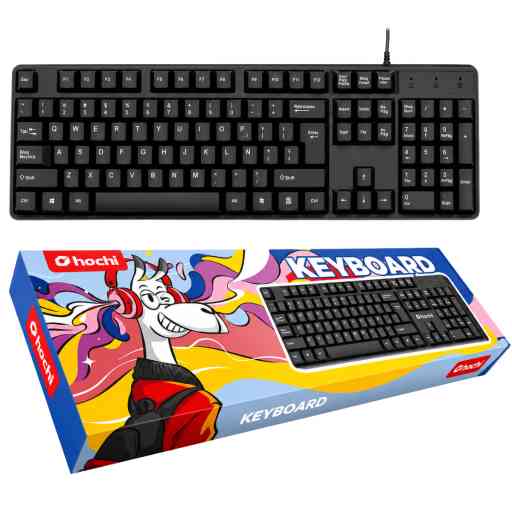 HOCHI TECLADO CON CABLE USB