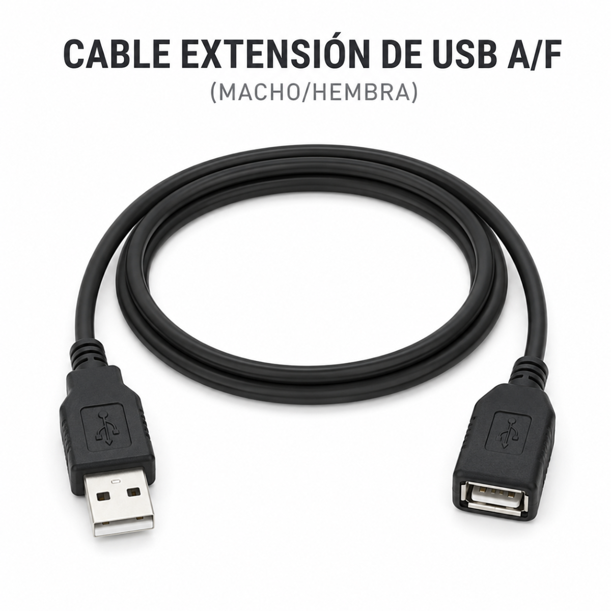 CABLE EXTENSION DE USB A/F (MACHO/HEMBRA)