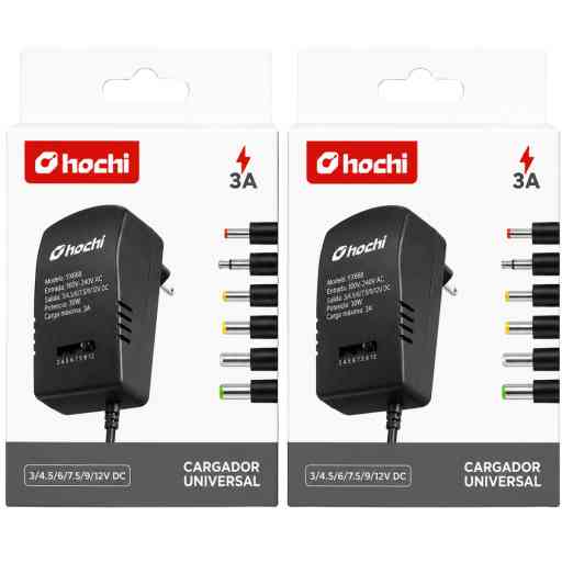 HOCHI CARGADOR UNIVERSAL 12V/3A
