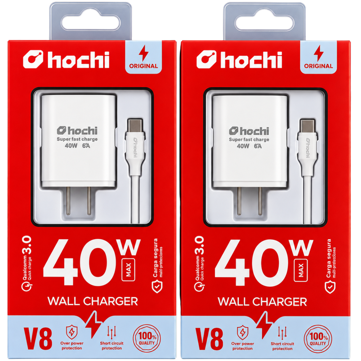 HOCHI CARGADOR 40W V8
