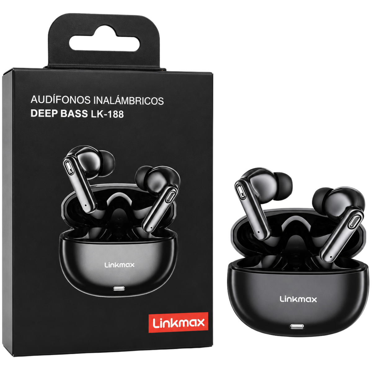 LINKMAX LK-188 AUDIFONO BLUETOOTH (NEGRO)