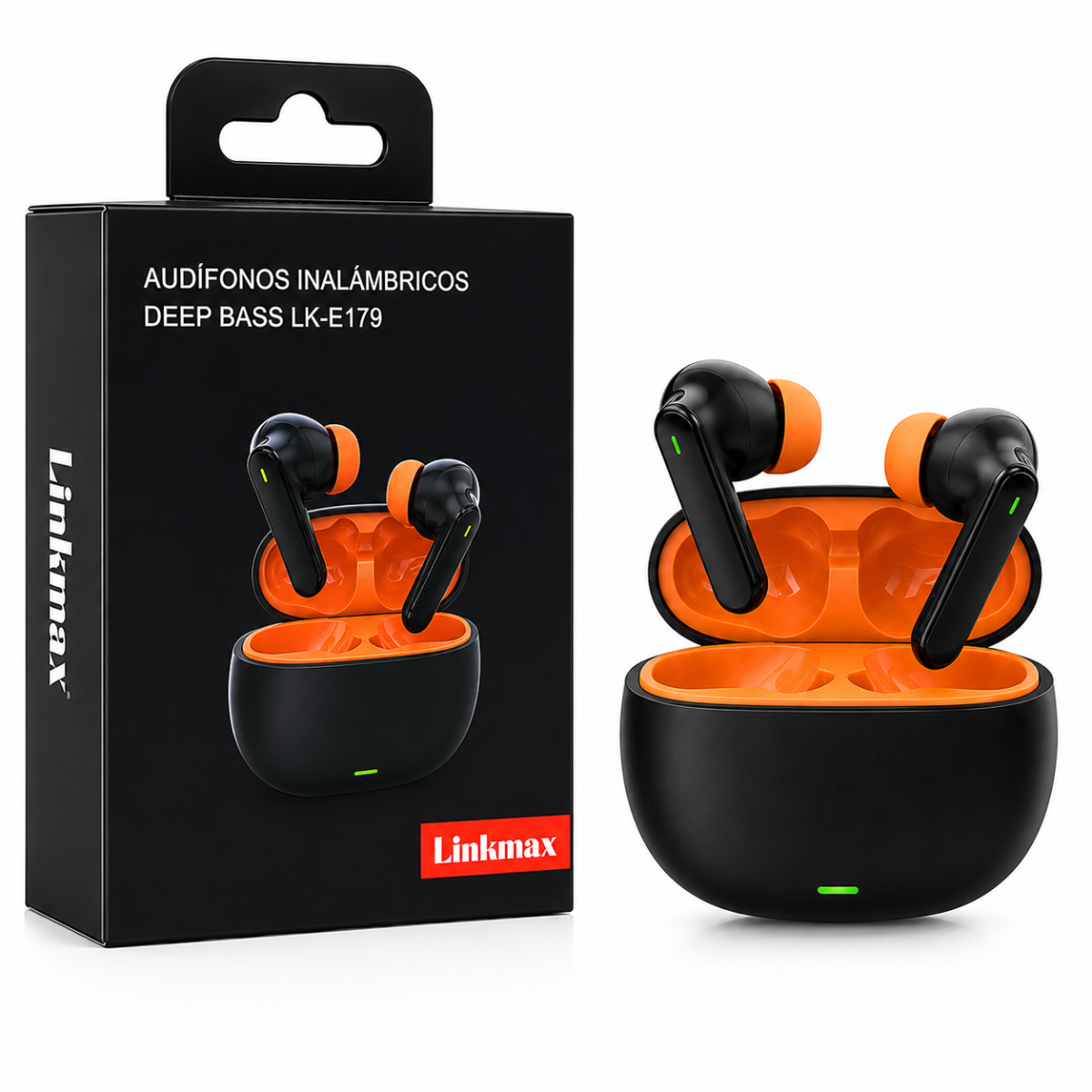 LINKMAX LK-E179 AUDIFONO BLUETOOTH (NARANJA)