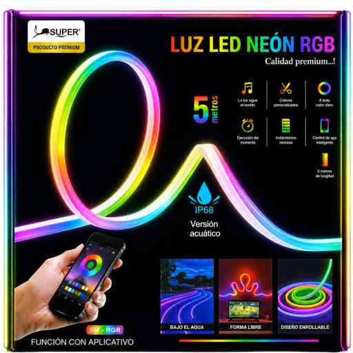 SUPER N03 CINTA LED NEON RGB 5MT