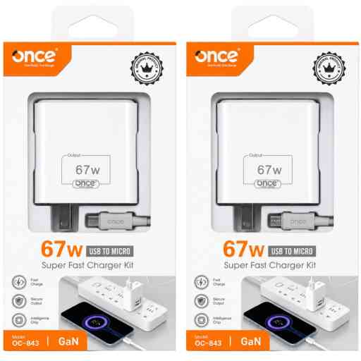 ONCE OC-843 67W CARGADOR V8