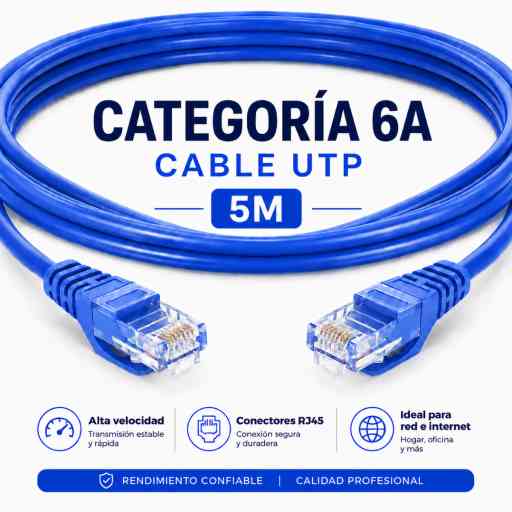 CABLE DE RED ETHERNET INTERNET UTP CAT 6 - 50M