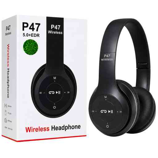 P47 AUDIFONO BLUETOOTH (NEGRO)