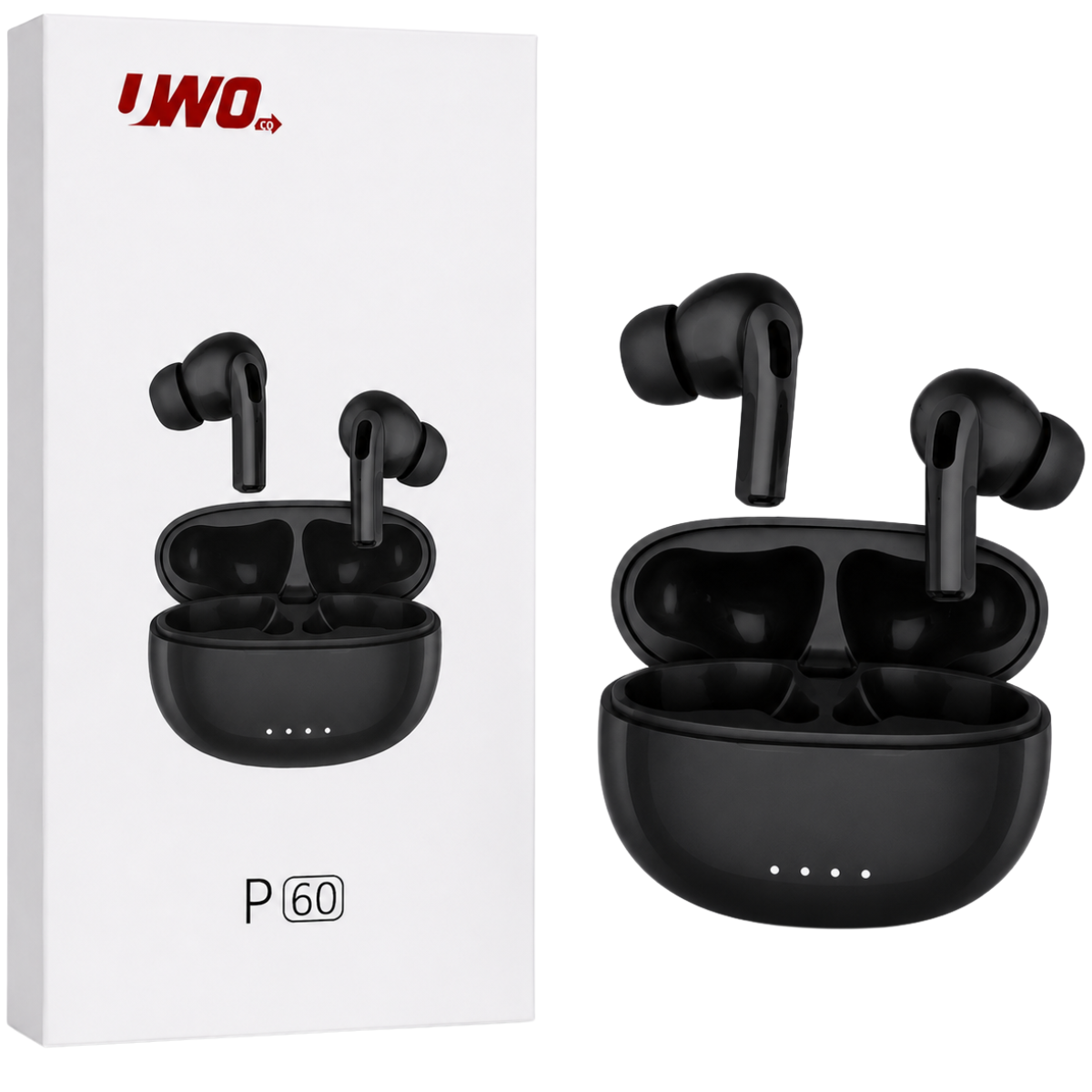 UWO P60 AIRPODS AUDIFONO BLUETOOTH (NEGRO)
