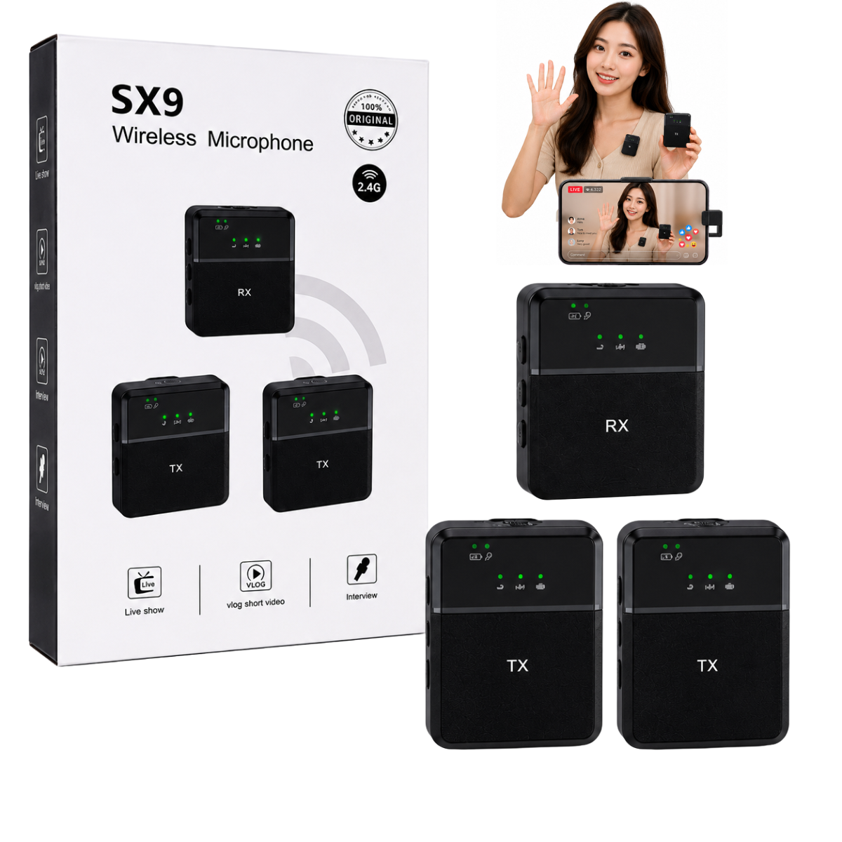 SX9 MICROFONO SOLAPERO