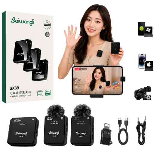 BAIWANGLI SX39 MICROFONO SOLAPERO DUAL