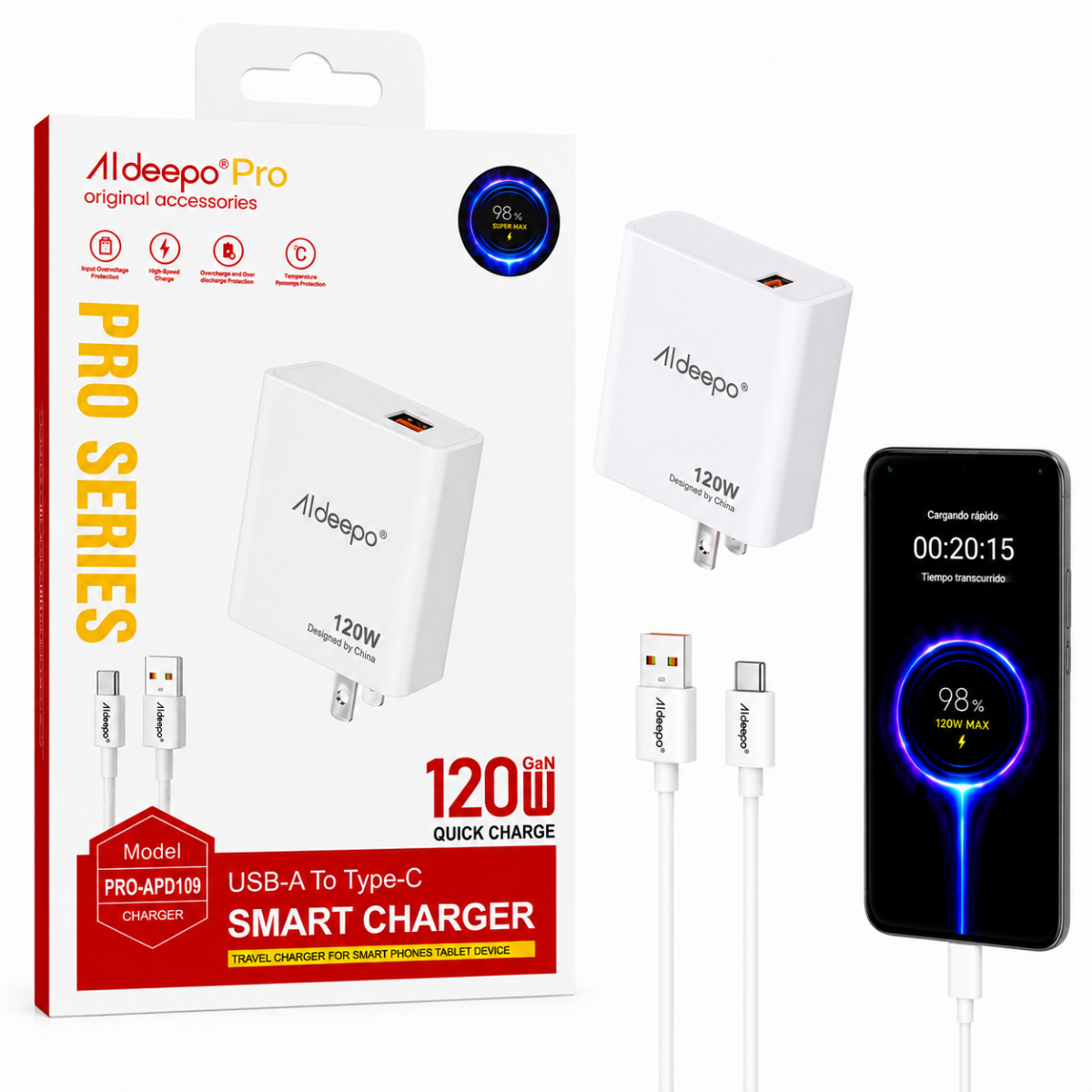 ALDEEPO PRO-APD109 CARGADOR 120W
