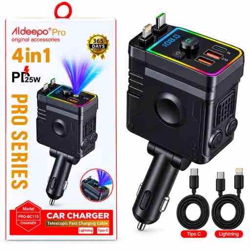 ALDEEPO PRO-BC115 CARGADOR DE AUTO