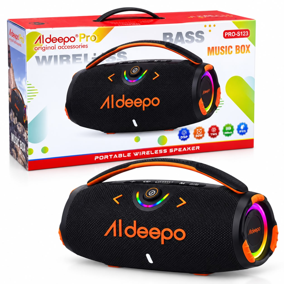 ALDEEPO PRO-S123 PARLANTE 80W