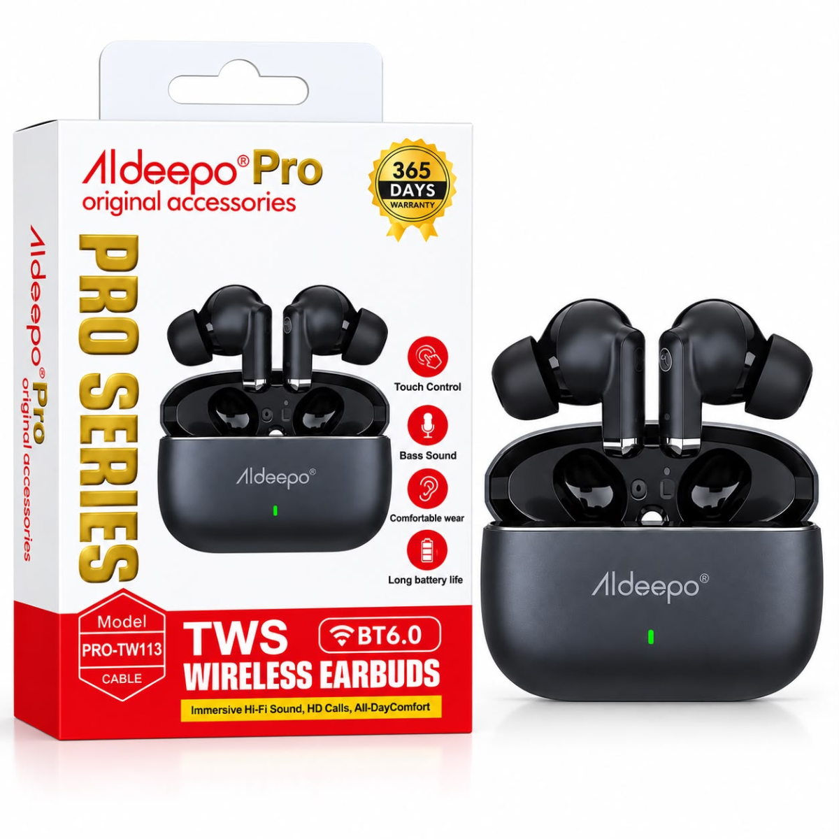 ALDEEPO PRO-TW113 AUDIFONO BLUETOOTH